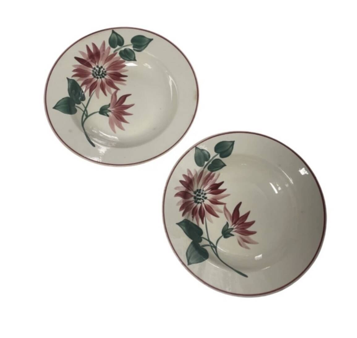 Floral deep plates hbcm