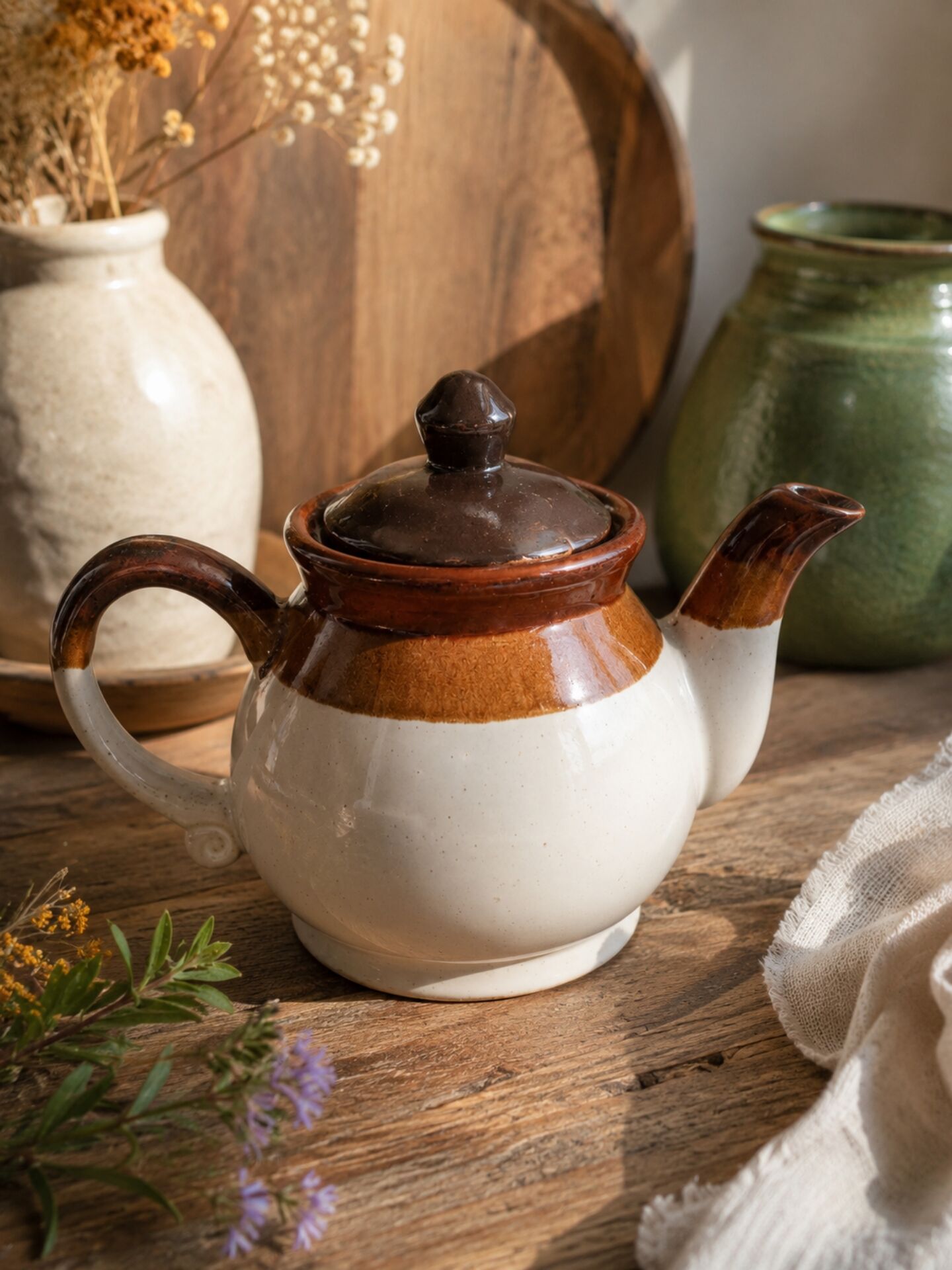 stoneware teapot