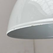 Vintage Danish enamelled pendant lamp model ES by Edgar Schlaefle for Louis Poulsen, 1980s.