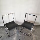 Marcello Cuneo, Model “Luisa”, 1970s Set of 2 Dining Chairs