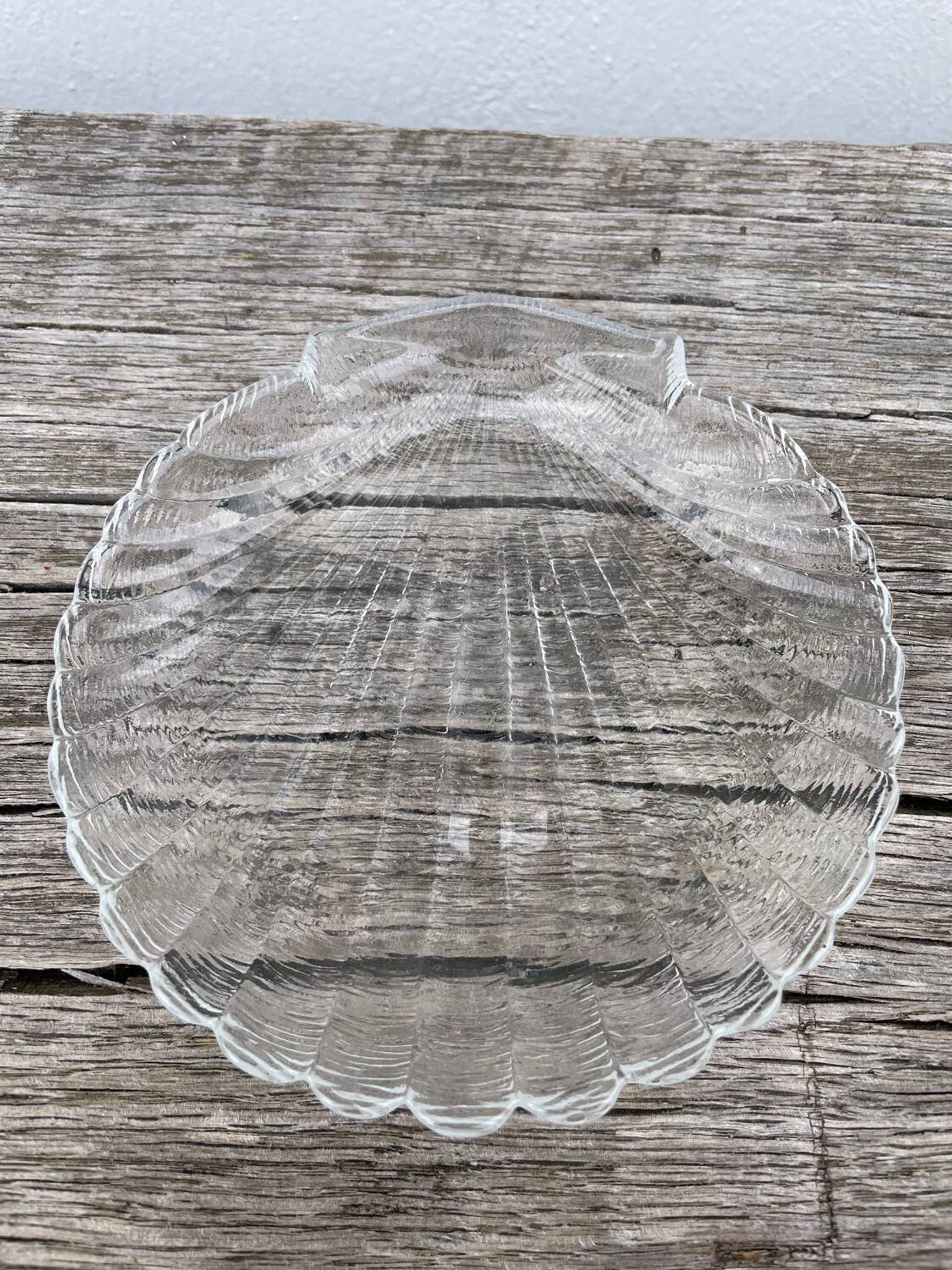 Coupelle coquillage en verre vintage