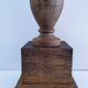 XL turned solid wood lamp base H.45.5 cm