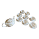 Théière très élégante et ses 8 tasses