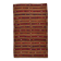 Turkish Striped Red Brown Vintage Kilim Rug, 154x246Cm