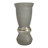 Granulated glass vase