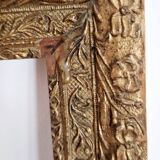 Italian style frame in wood and gilded stucco Period 19th