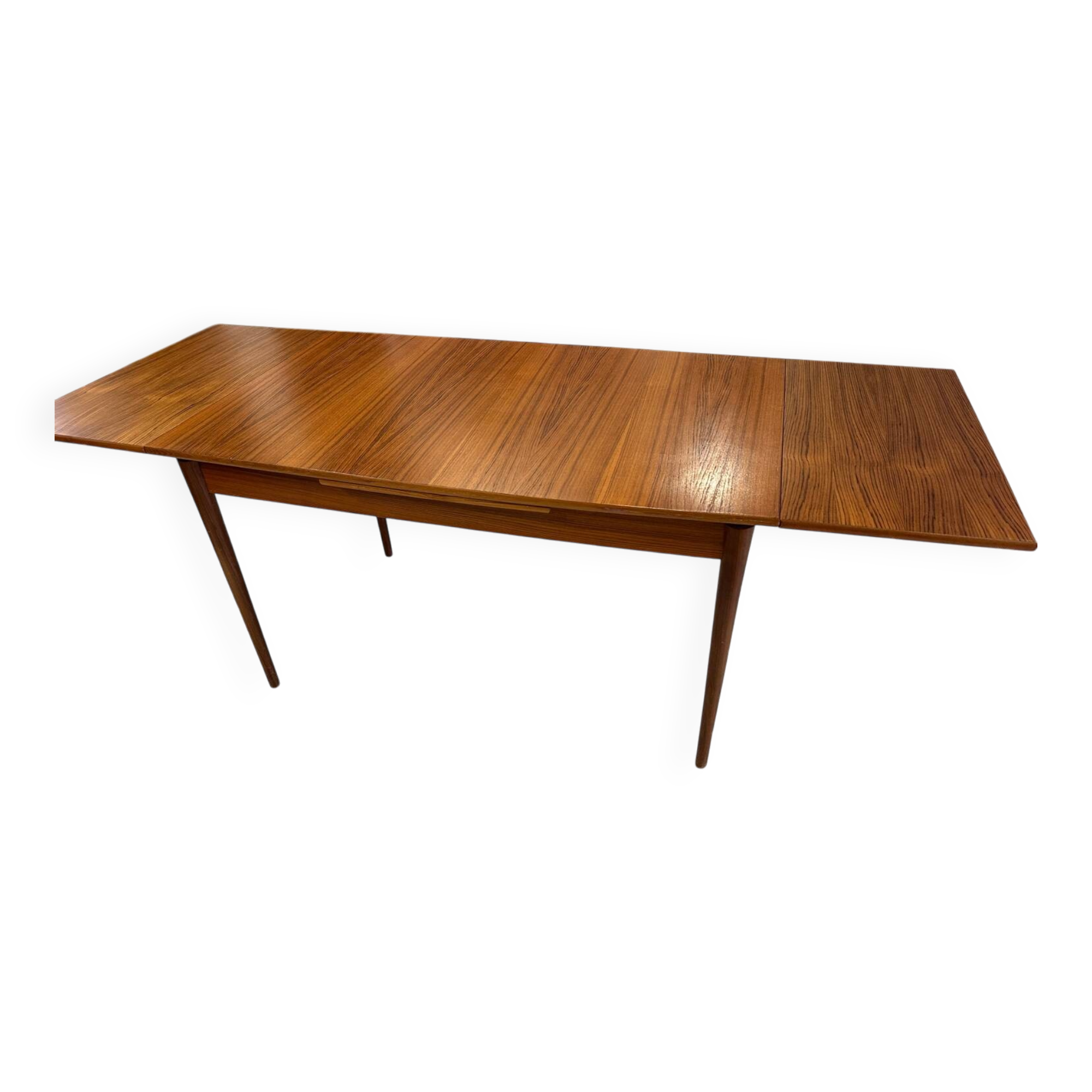 Vintage 1970s extendable Scandinavian teak table
