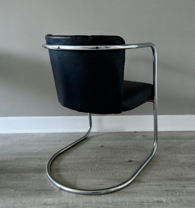 PEL Armchair Tubular Steel Cantilever Vintage Modernist Cox Bauhaus