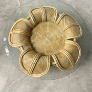 Vivai del sud “flower” rattan coffee table