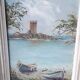 Tableau, huile sur toile marine