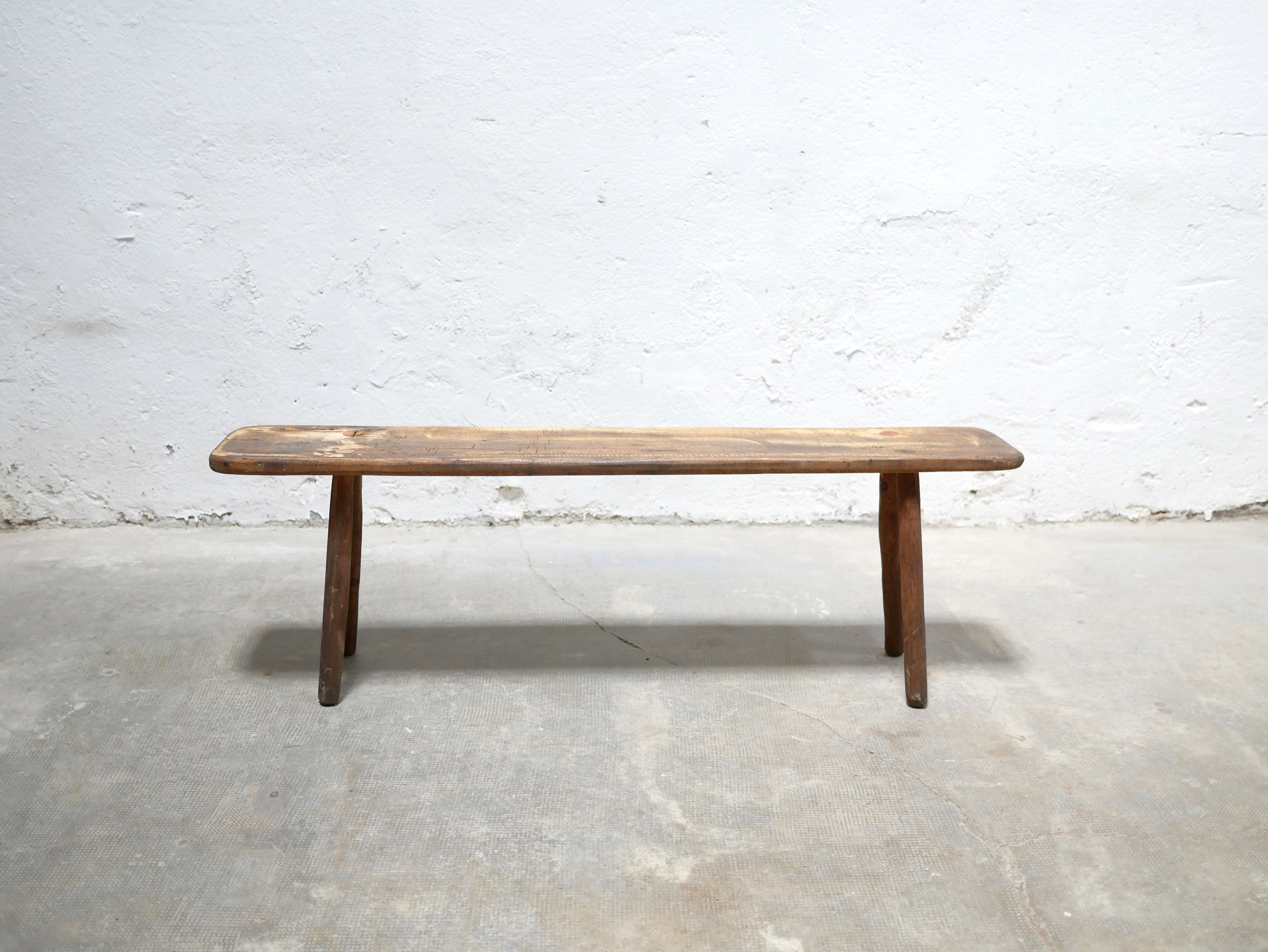 Banc artisanal en bois