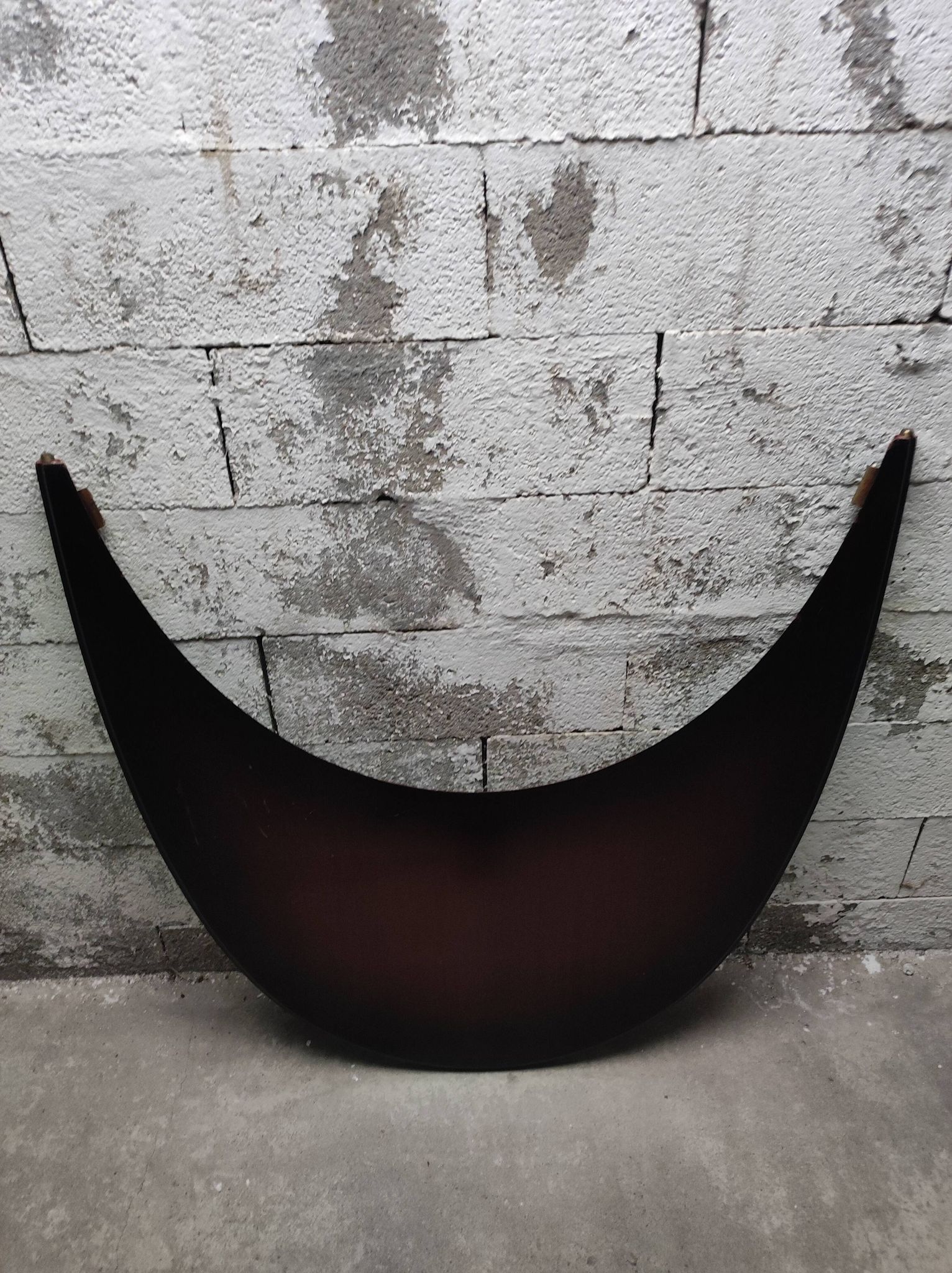 Oval Louis XVI style table with semi-circular extensions.