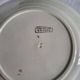 2 Vincennes earthenware dinner plates, Paris
