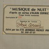 Alain cornic tapestry: "night music"