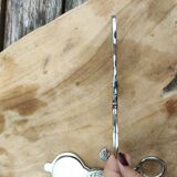 Set of two pairs of antique eggcutter scissors
