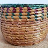 Children's woven straw basket