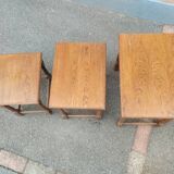 Wooden nesting table