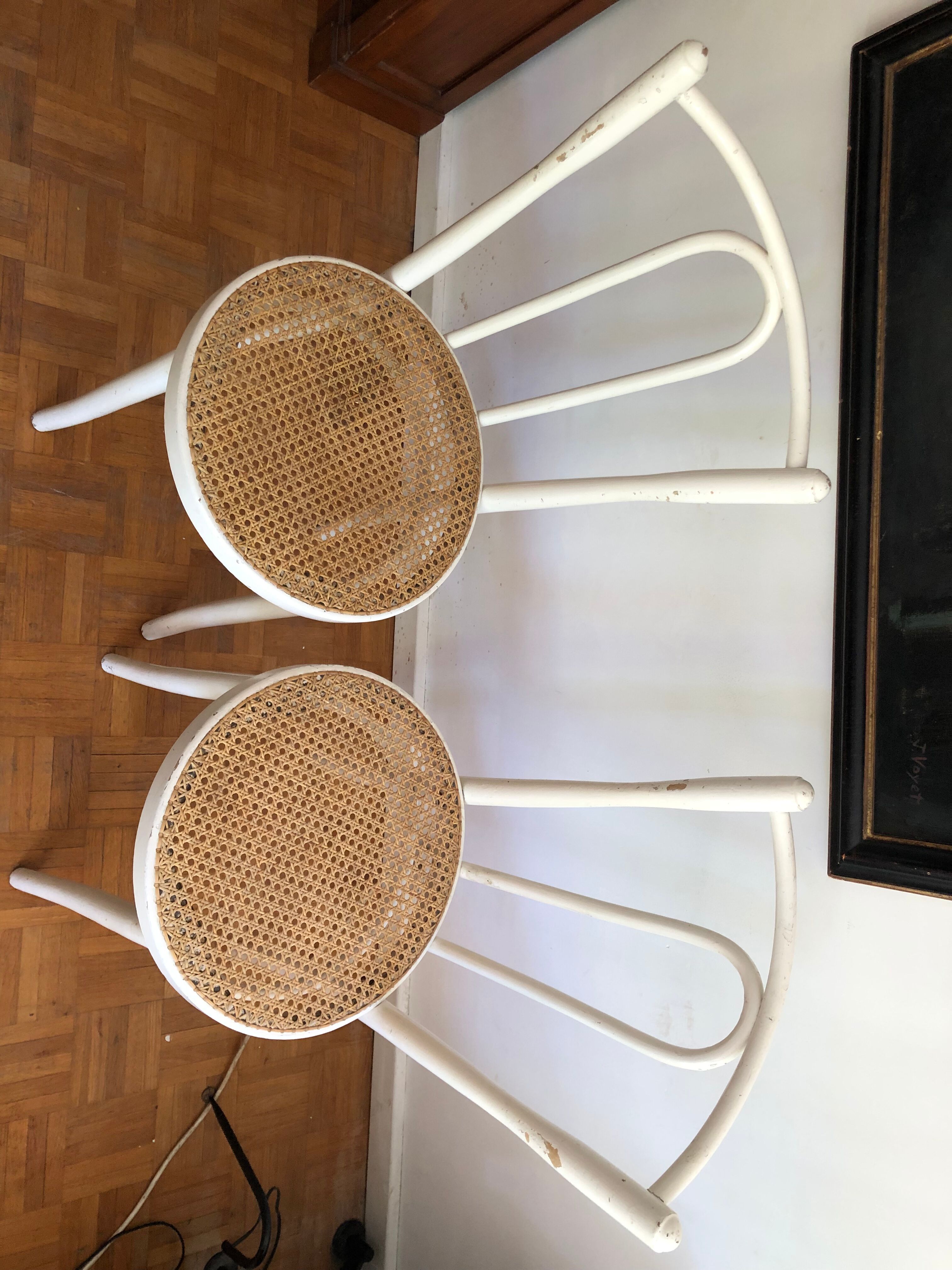 Four vintage bistro chairs