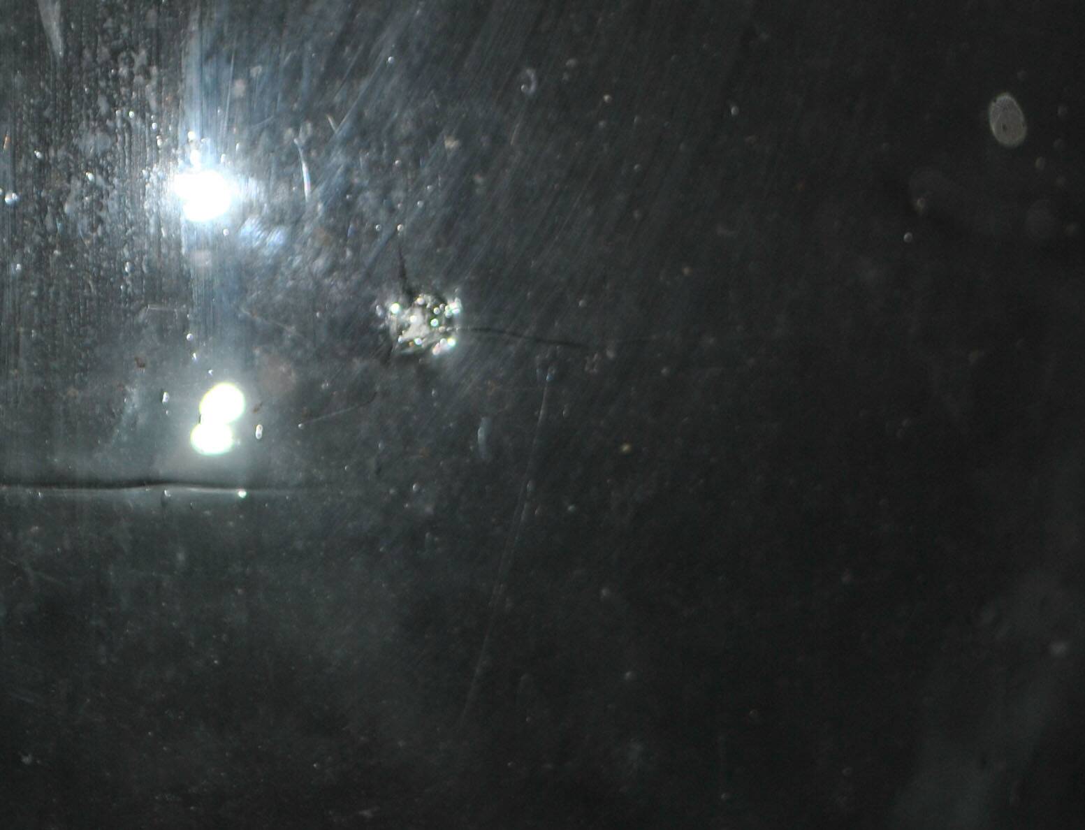 Large vintage light green glass demijohn bottle 20L H42cm