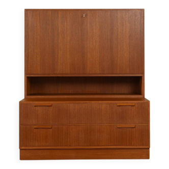 Classic two-piece bar cabinet from the 1960s by DeWe, Deutsche Werkstätten