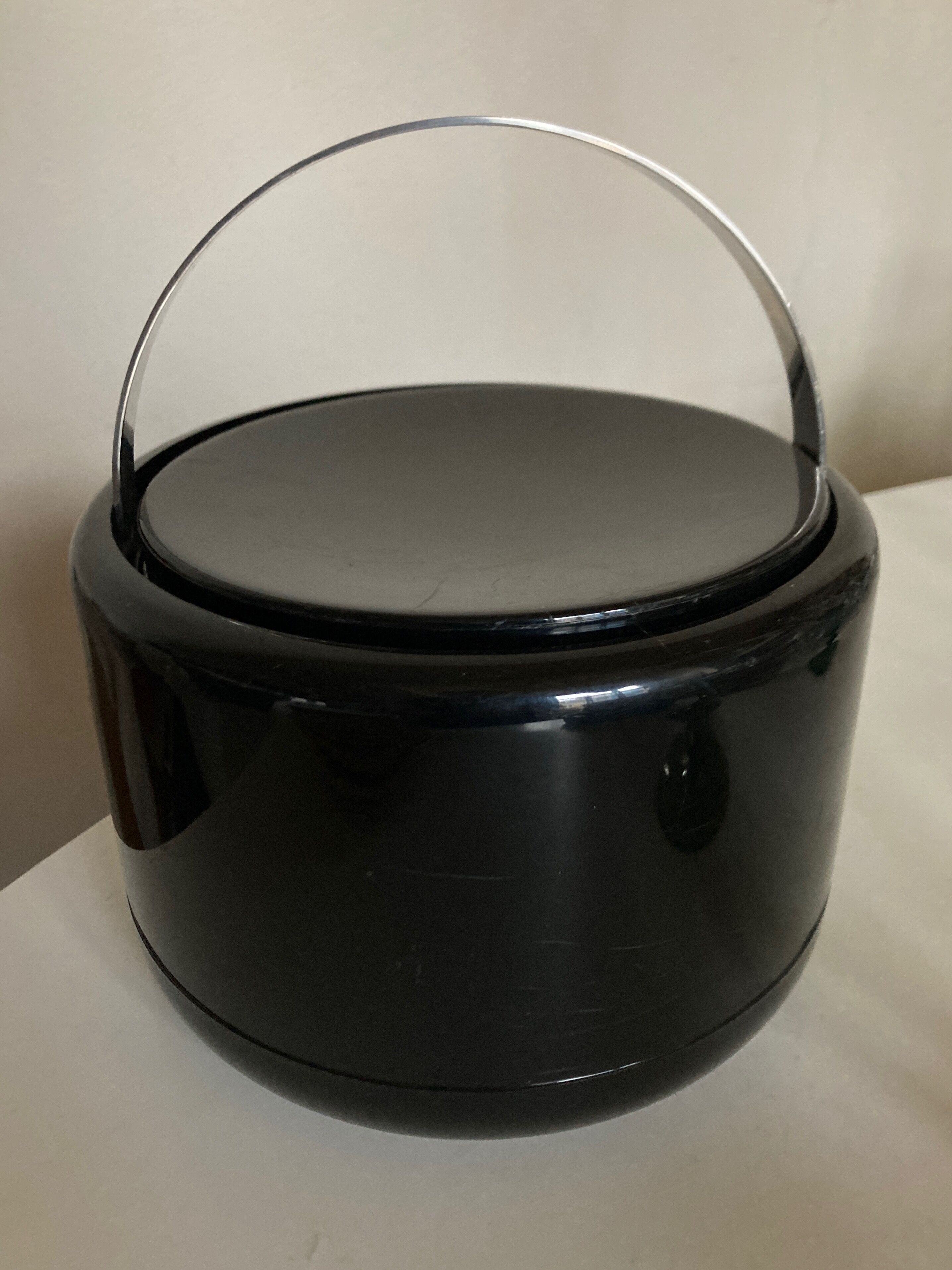 Produit BHV seau à glace Stelton noir 1970 Denmark