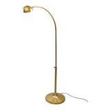 Mid-Century Arched Floor Lamp in Brass