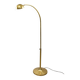 Mid-Century Arched Floor Lamp in Brass