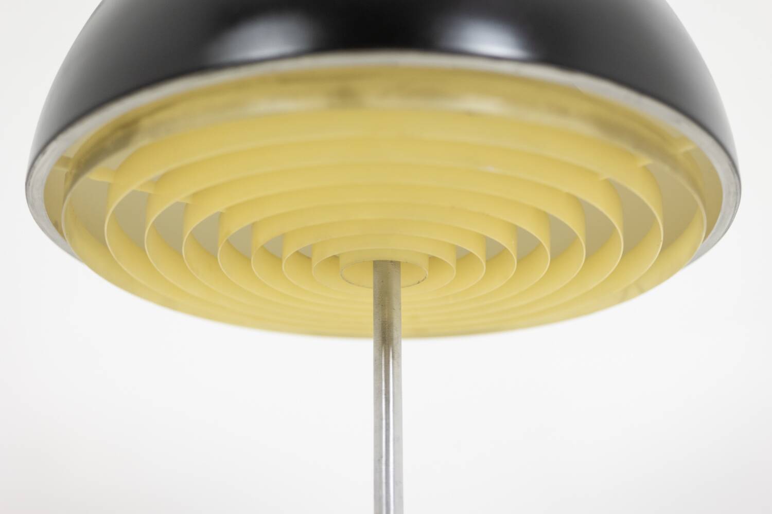 Stainless steel mushroom lamp, 1970s
