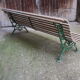 Old bench cast iron base and wooden slats