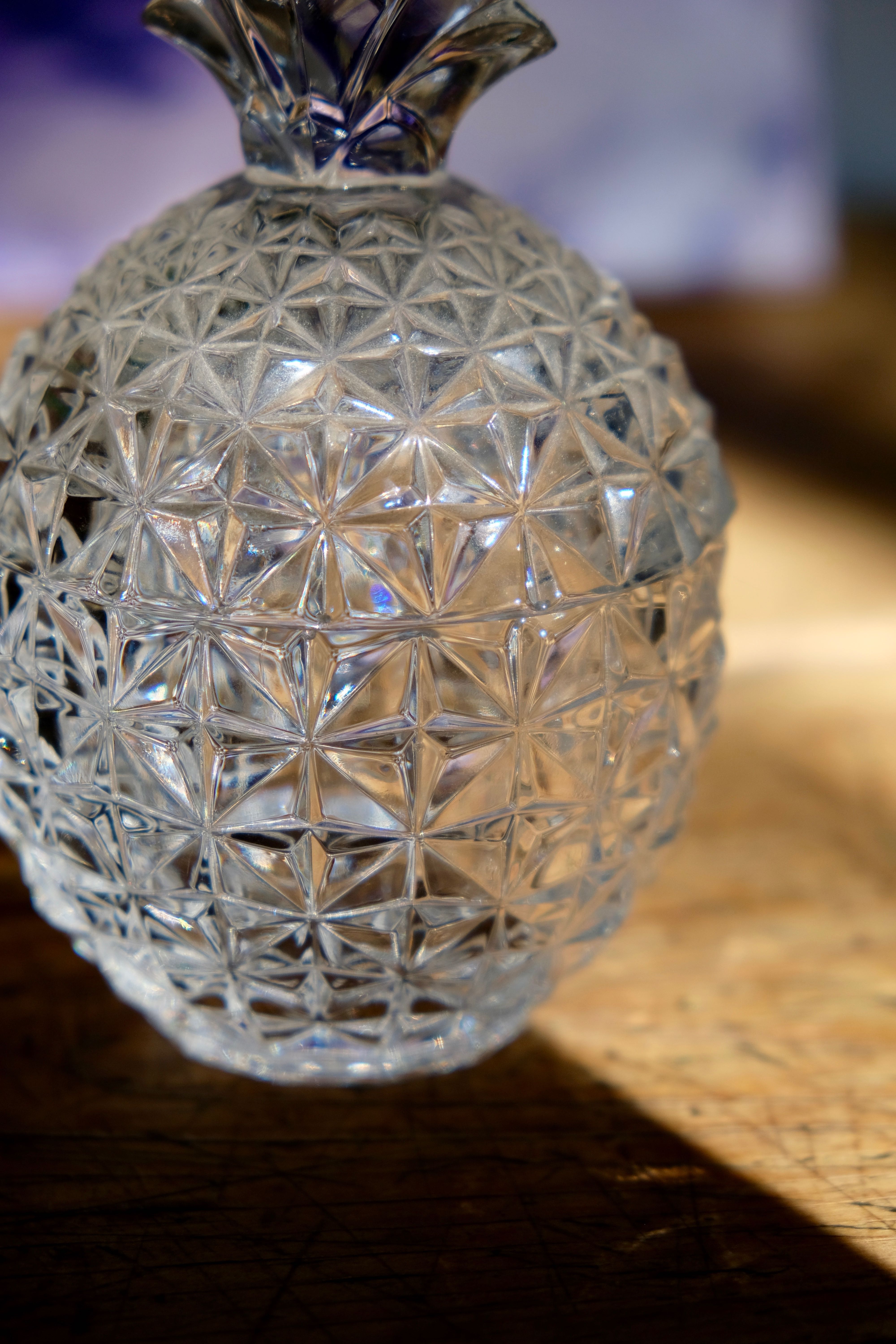 Pineapple cut crystal
