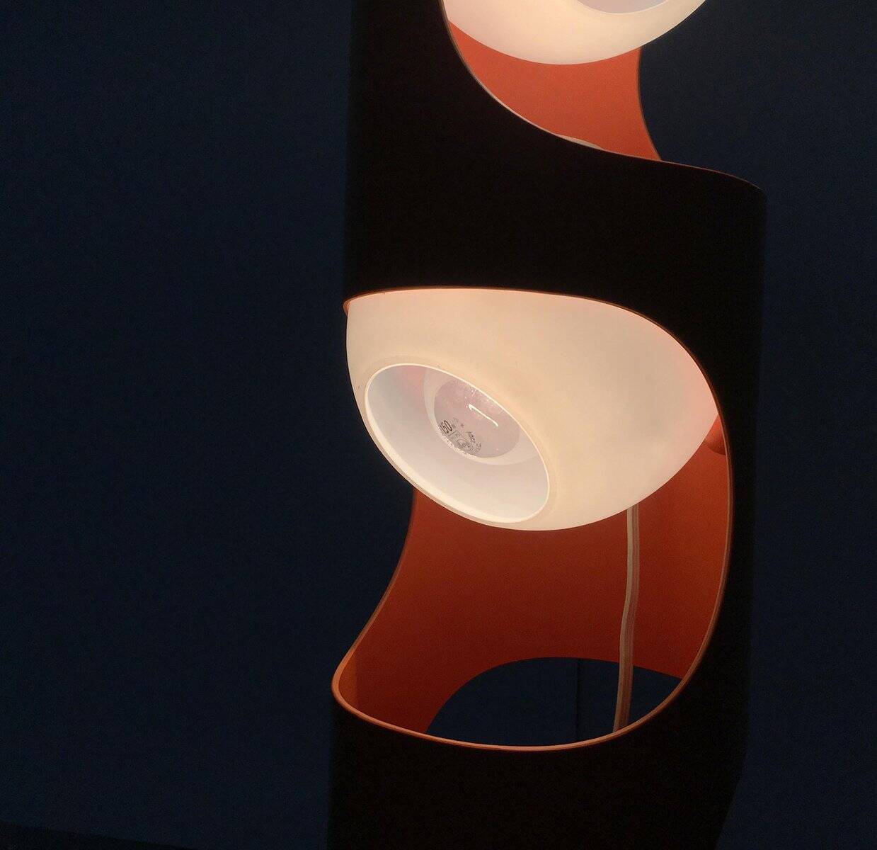 Mid-Century Swiss Space Age Floor Lamp Guggerli L3 by Rosemarie and Rico Baltensweiler for Baltensweiler, set of 2