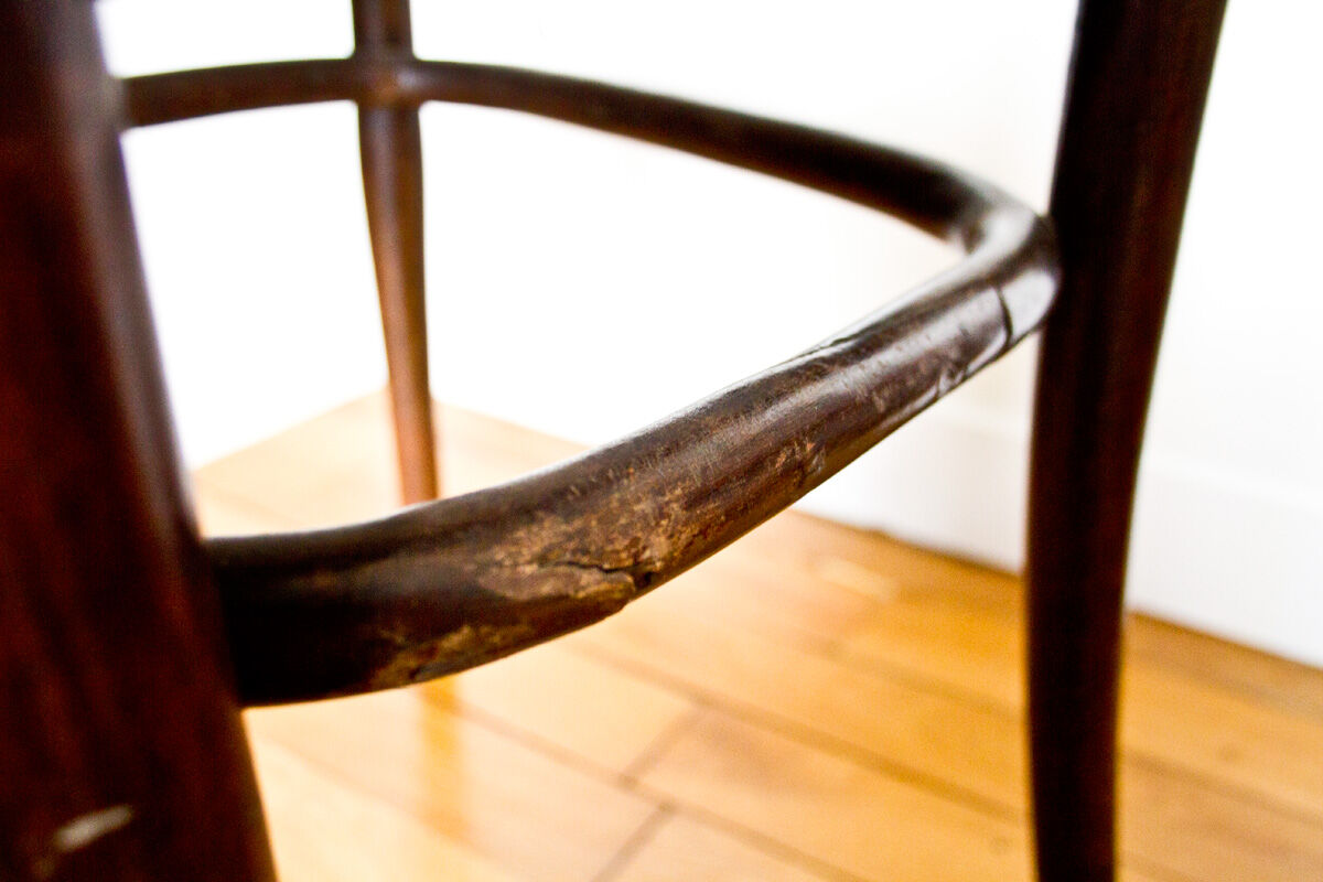 Paire de chaises bistrot cannées Thonet