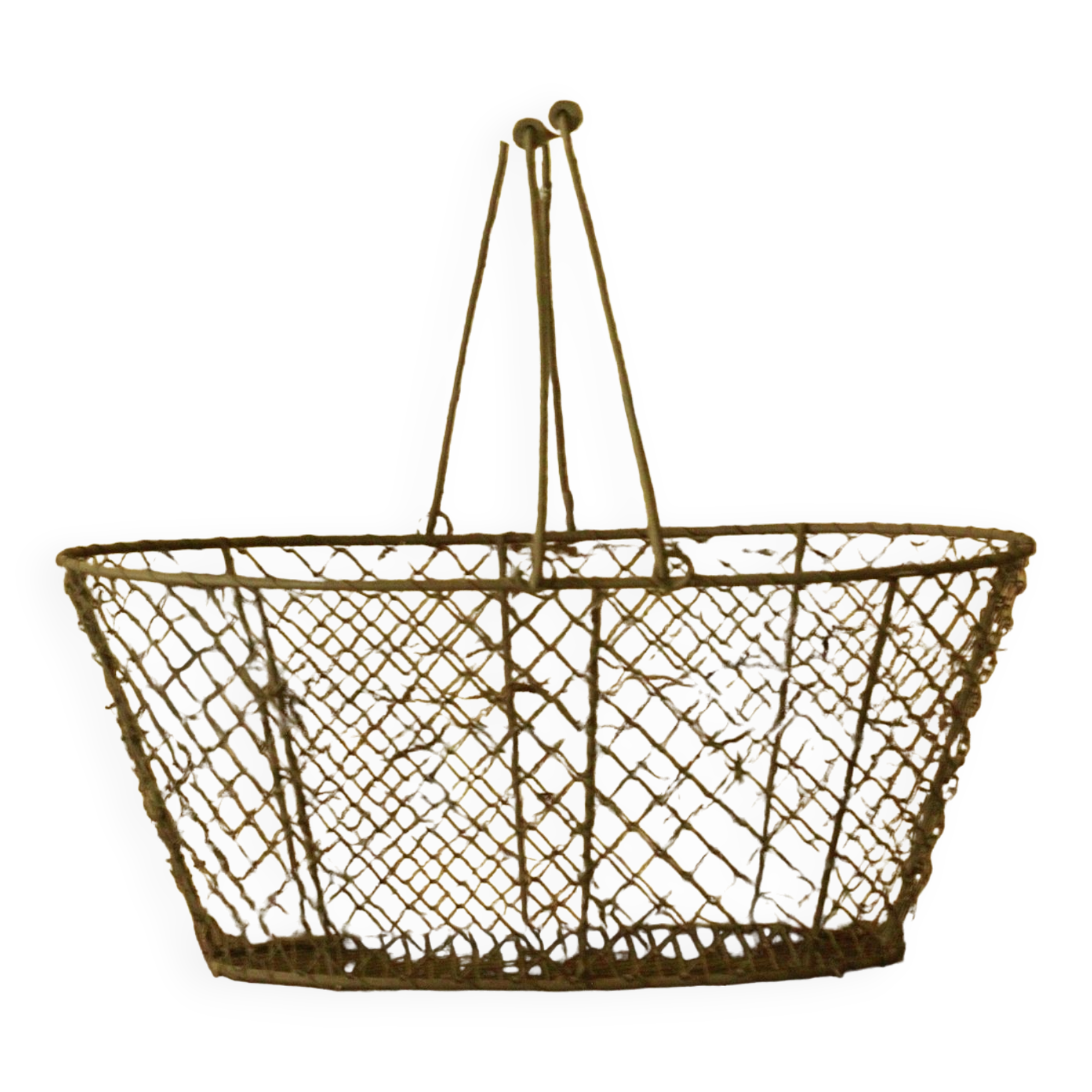 Old metal basket
