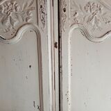 Pair old weathered doors height 154 cm