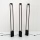 Black Uno floor lamp by Gian N. Gigante for Zerbetto, 1980