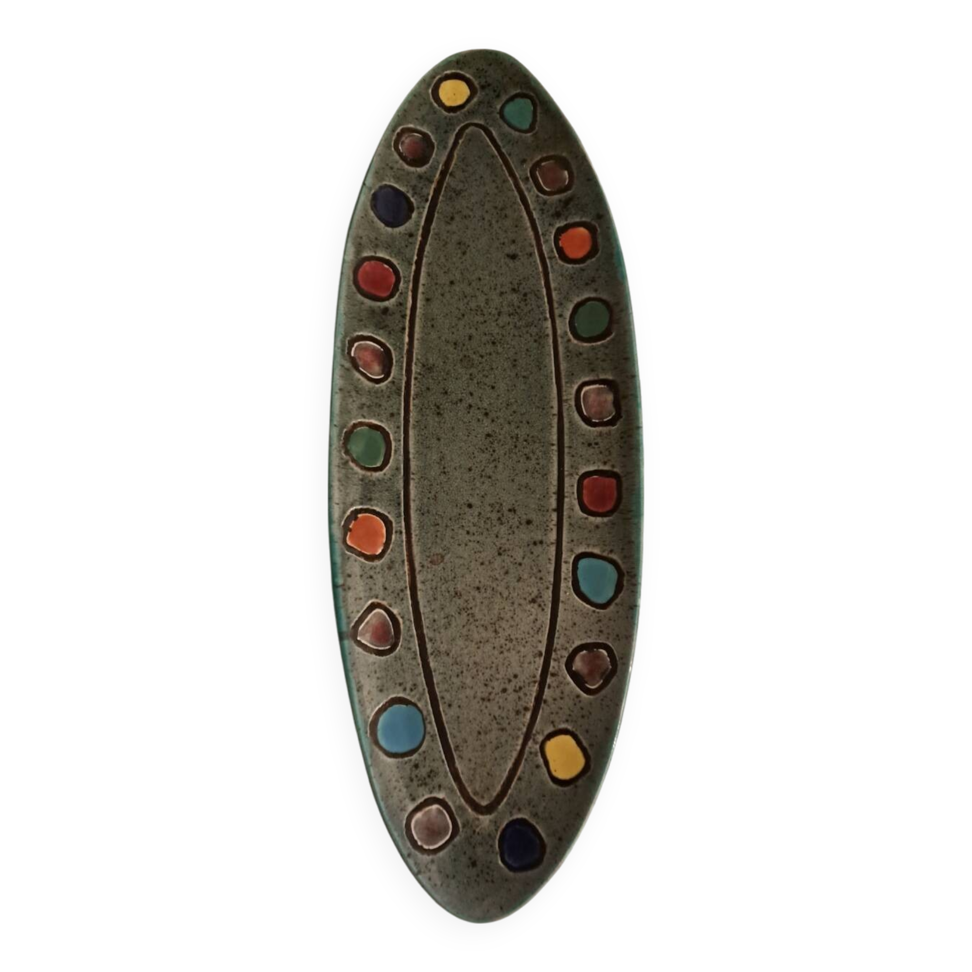 Decorative ceramic dish. Adolf Burkart