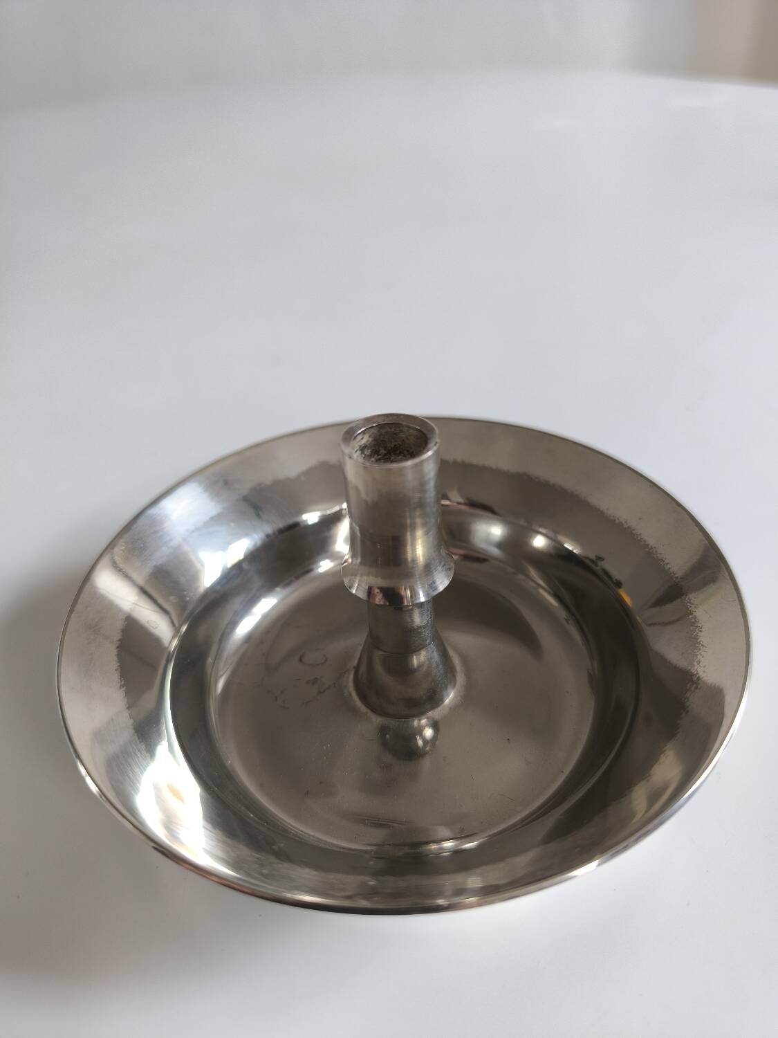 Vintage silver plated candle holder by Jens Harald Quistgaard – Dansk Design 70s