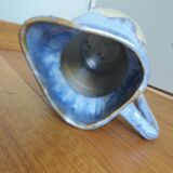 Pastel blue pitcher signed