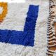 Handmade decorated Beni Ouarine rug, size 250cmx150cm