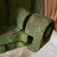 Old industrial cast iron lamp – workshop/factory light – glass