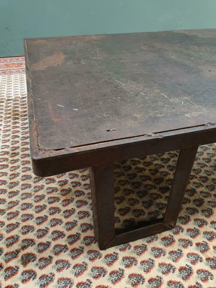 Industrial coffee table steel
