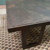 Industrial coffee table steel