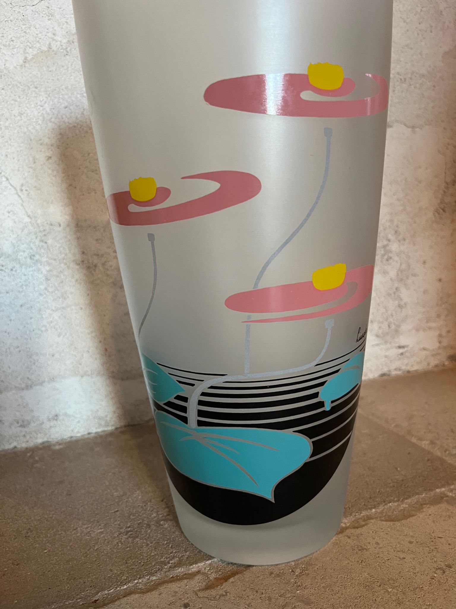 Grande paire de vases vintage 1970