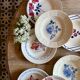 Set of 8 mismatched vintage soup plates