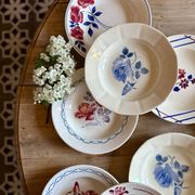 Lot de 8 assiettes creuses vintage dépareillées