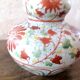 Cracked stoneware sake bottle Japan