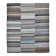 7x9 Gray & Teal Green Handmade Kilim Rug, 224x264Cm