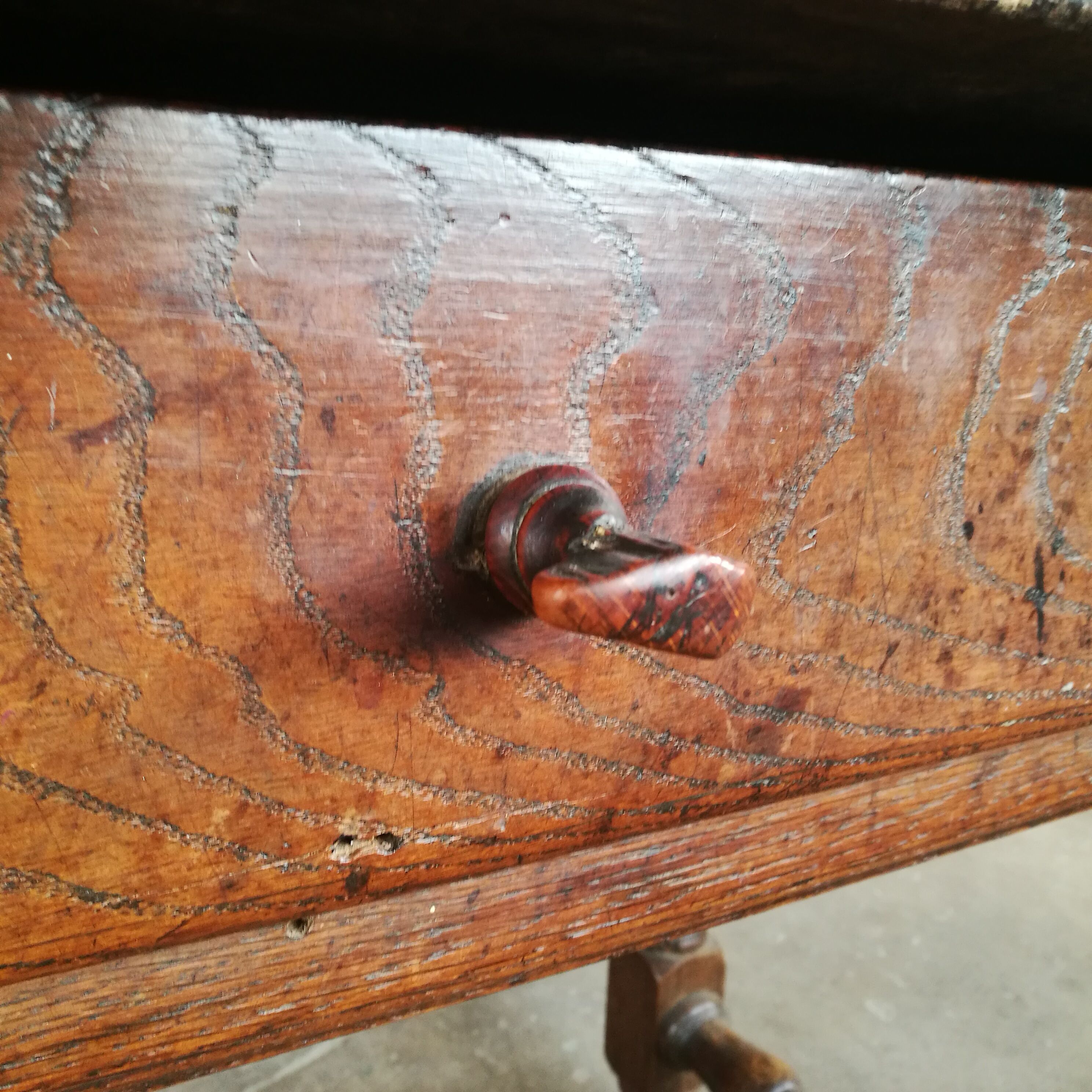 18th century oak farm table