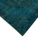 Handmade oriental unique 1980s 297 cm x 390 cm turquoise wool carpet