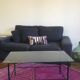 Low Glass Table with door magazines 50's